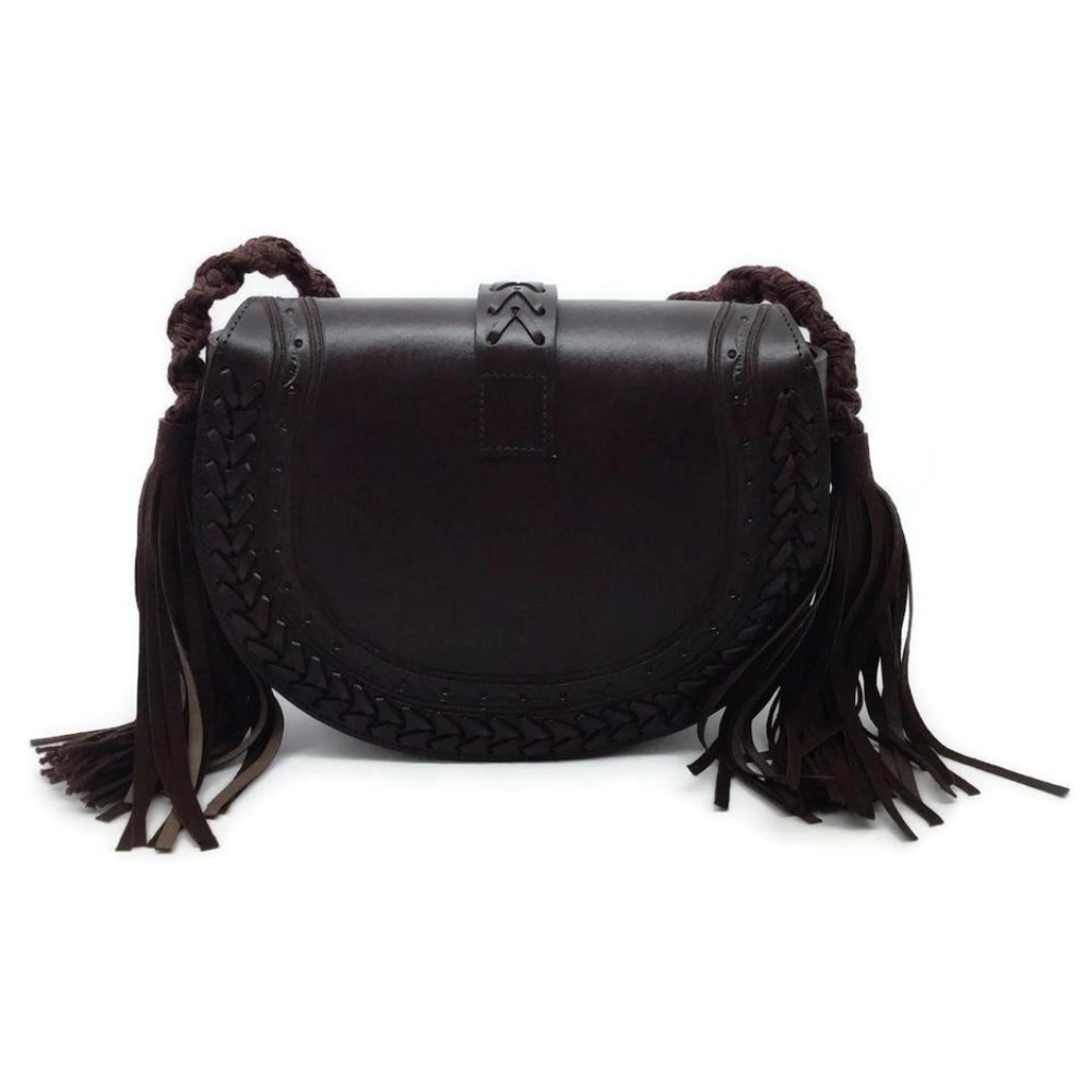 Ulla Johnson Dark Brown Leather Shoulder Bag - Picture 2 of 8